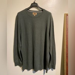 Foundry Supply Company big and tall 4xlt xxxxlt green sweater nwot new